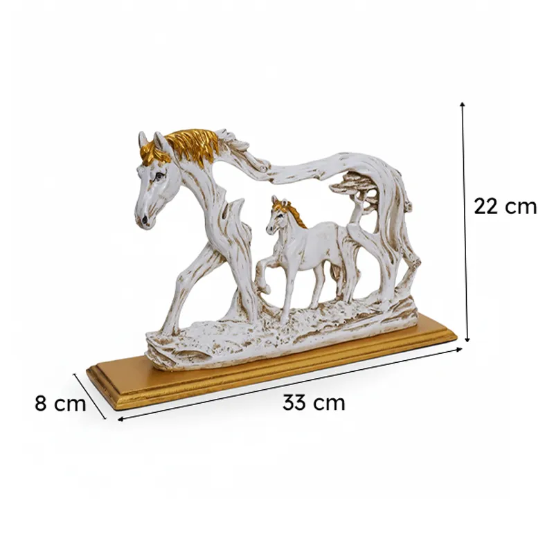 The Stallion Duo Resin Show Piece media 7