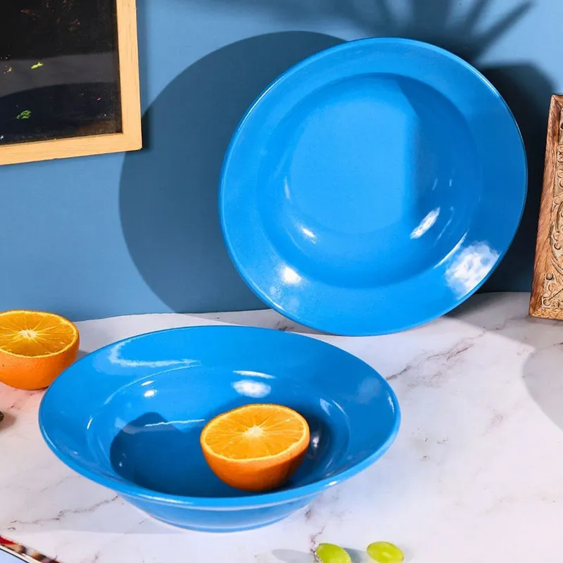 Eriginia Ceramic Pasta Plate - Blue media 3