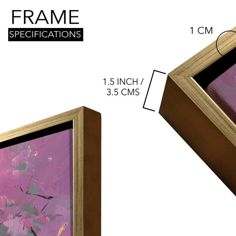 Pink Sonata Canvas Wall Painting With Frame media 8