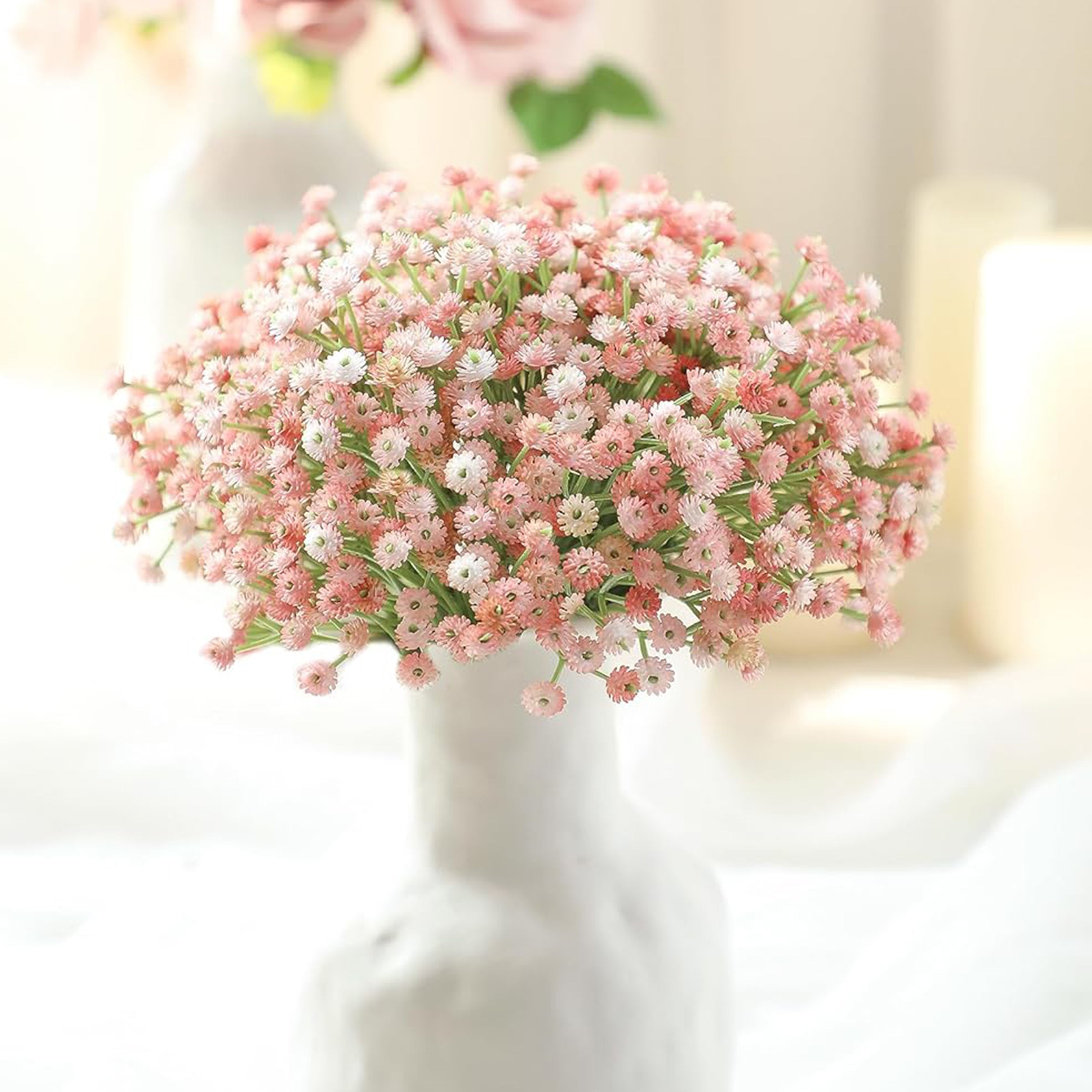 Babys Breath Artificial Flower - Set Of Two media 10