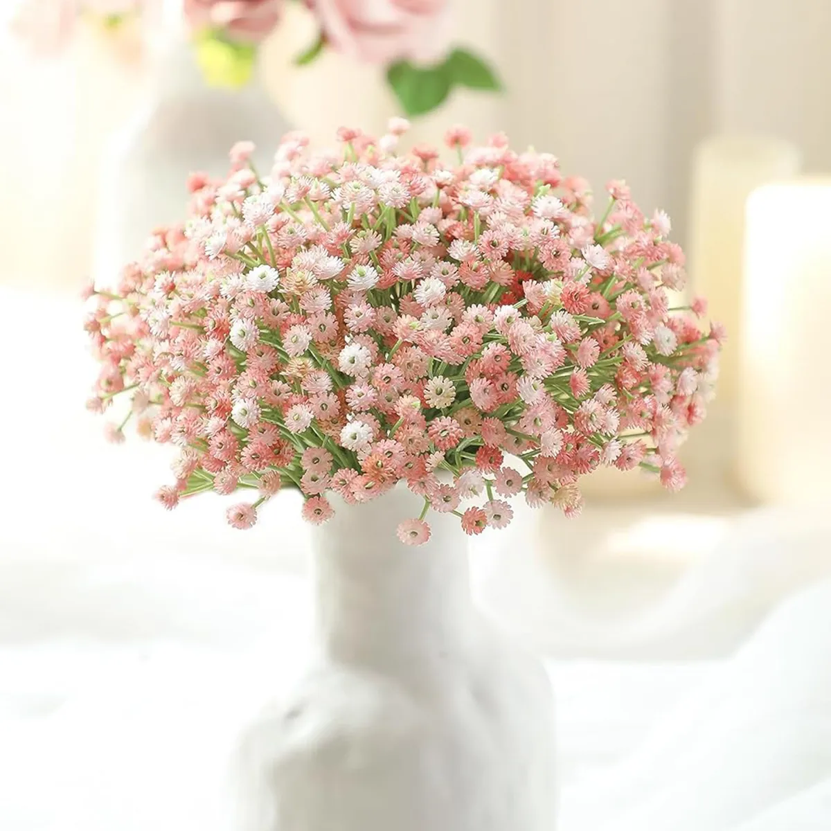 Babys Breath Artificial Flower - Set Of Two media 10