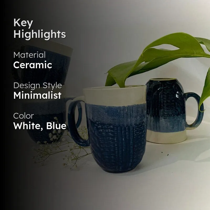 Herva Ceramic Tea Cup (300 mL Each) - Set of Six media 2