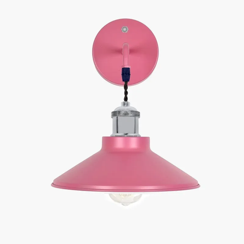 ZenithAura Multi-Choice Metal Wall Lamp - Pink & Silver media 3