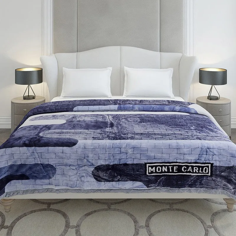 Monte Carlo Midnight Mirage Blanket (Blue) - 720 GSM media 3
