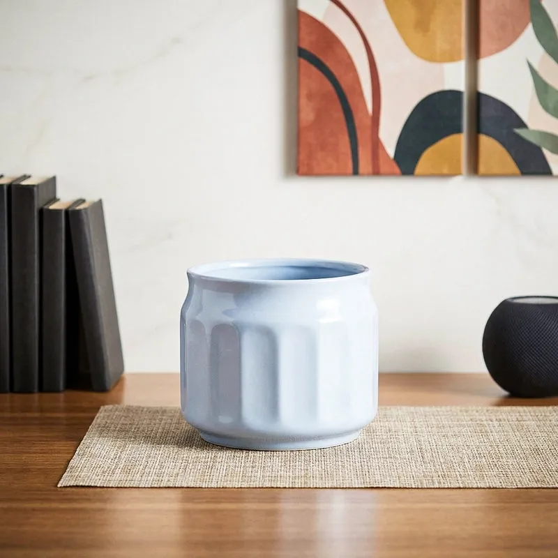 Twila Ceramic Planter - Blue media 1