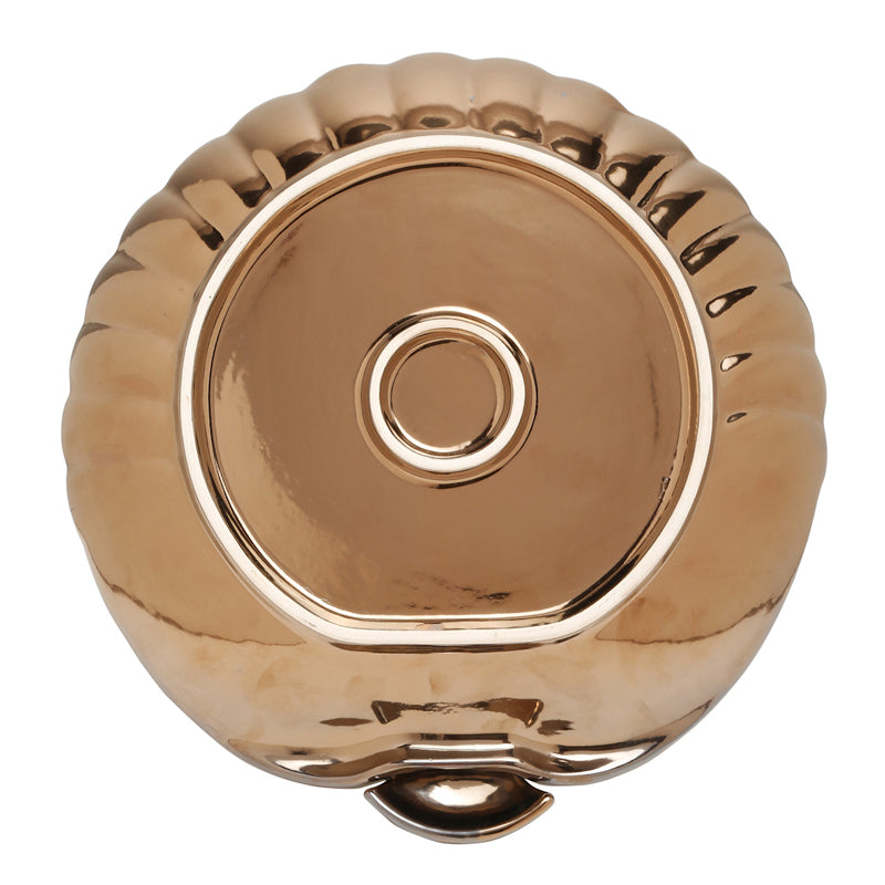 Swirl Chip n Dip Ceramic Platter - Gold media 5