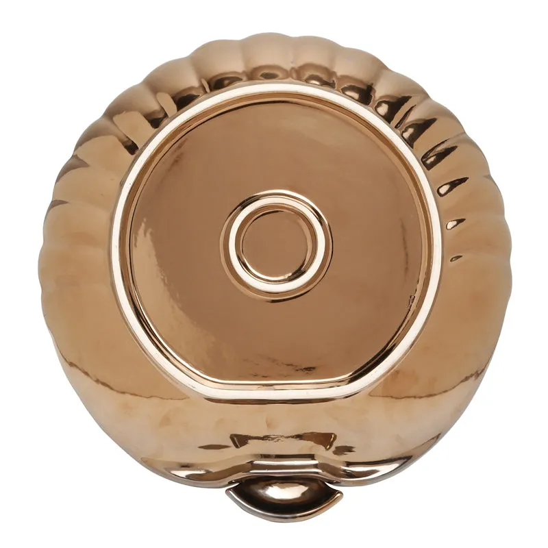 Swirl Chip n Dip Ceramic Platter - Gold media 5