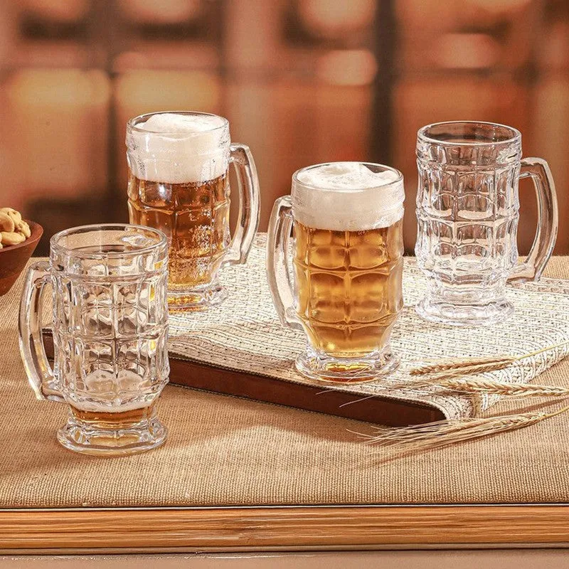 Lazrik Beer Mug(400 mL) - Set Of Four media 1