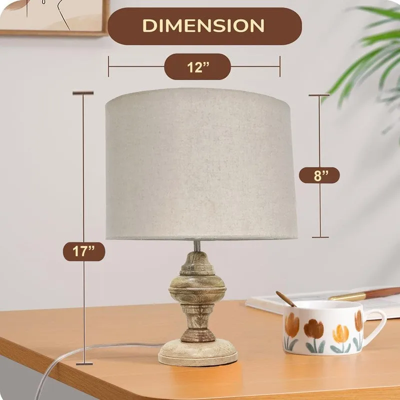 MonoAura Wooden Table Lamp - White media 10