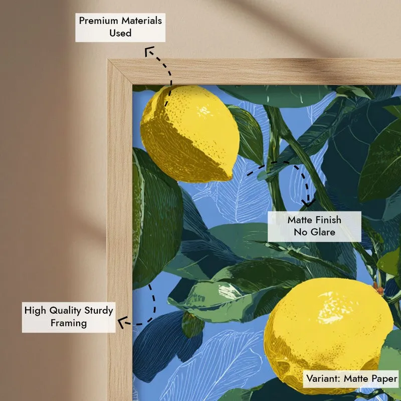 Tropical Vibes Canvas Wall Painting - Brown Frame media 7