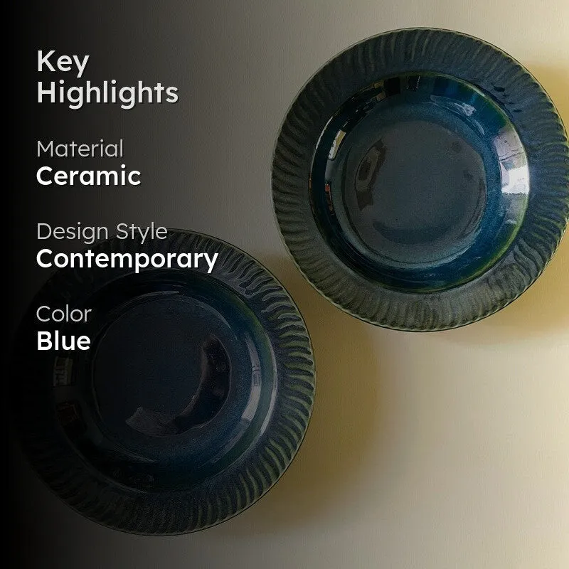 Raisel Pasta Plate - Saphire Blue media 2
