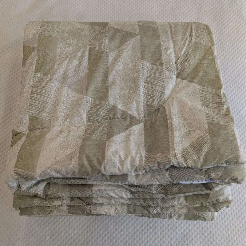 Sage Stipes Comforters  - 300 GSM media 5