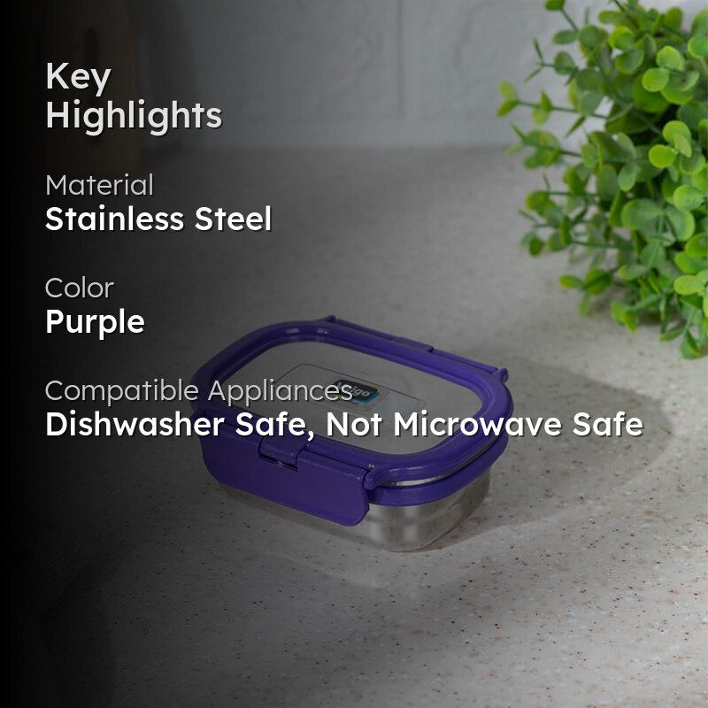 Omera Insulated Lunch Box (Purple) - 150 mL media 2