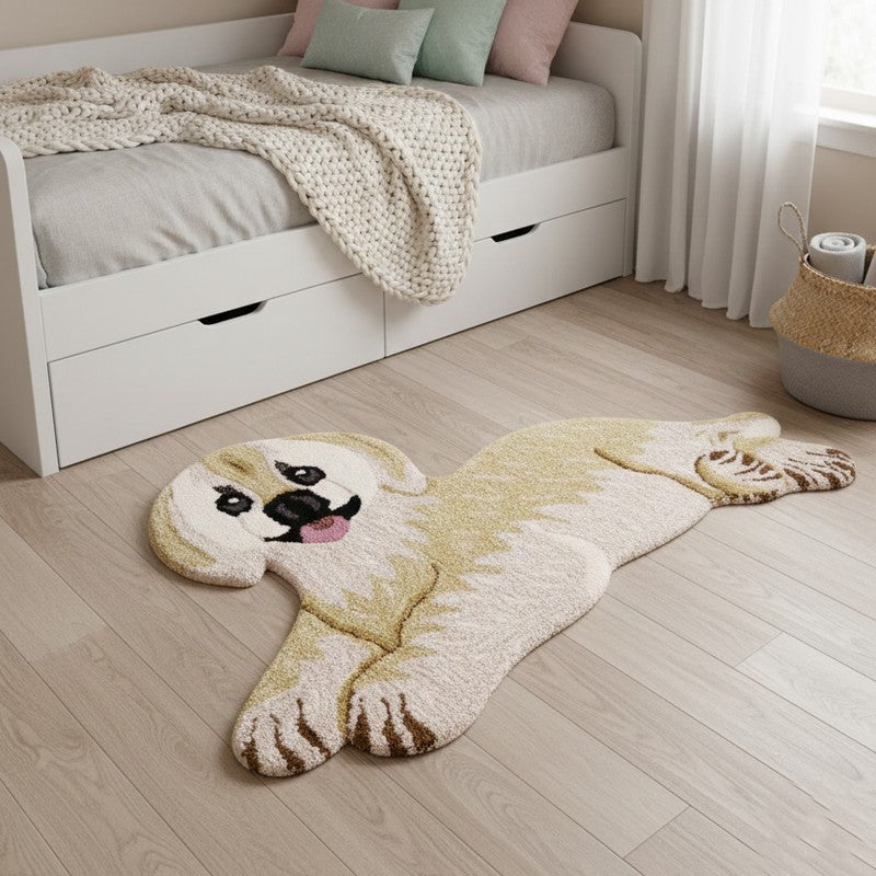 Furry Pup Cotton Carpet - 2 x 3 ft