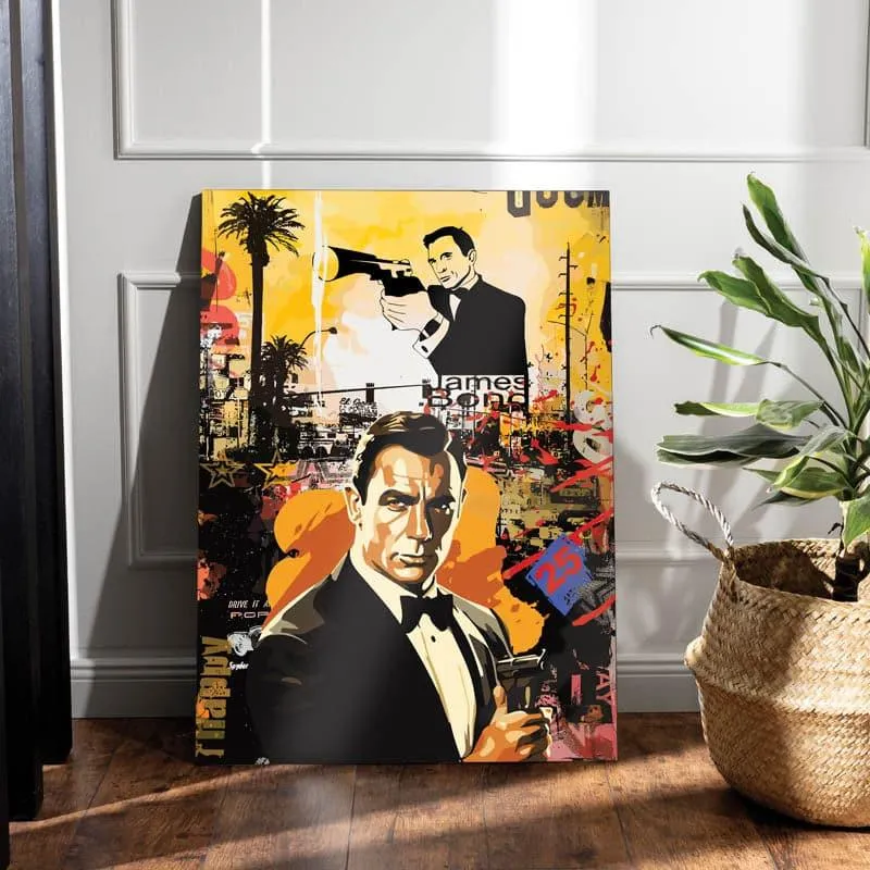 James Bond Action Canvas Wall Painting media 3