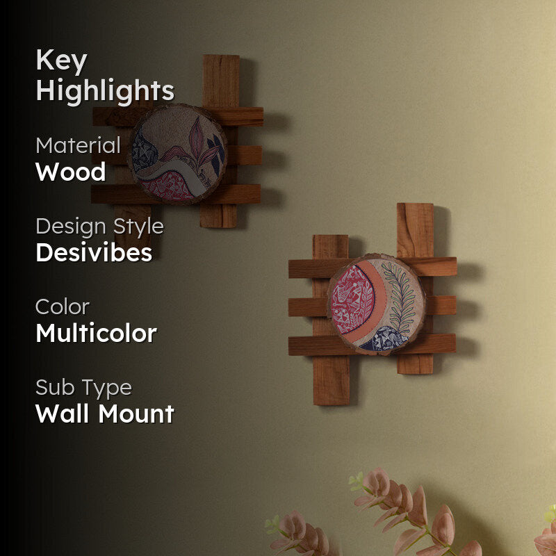 Leafo Wooden Wall Accent - Set of Two media 2