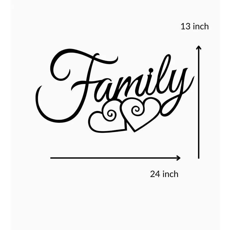 Family Love Black Iron Wall Accent media 5