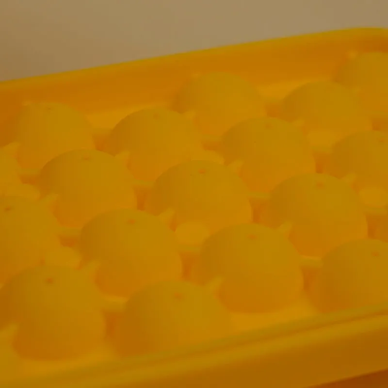 Geometric Silicone 25-Cube Ice Mould - Yellow media 6