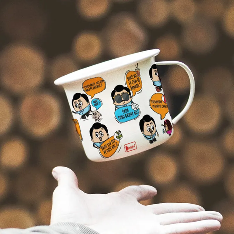 Desi Dad Life Steel Coffee Mug (250 mL) media 5