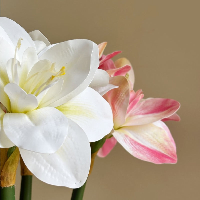 Amaryllis Artificial Floral Stems without Vase - Set of Five media 7