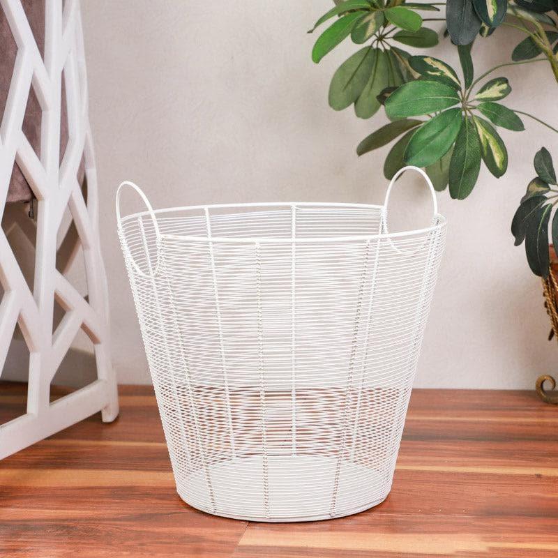 Conical Iron Weave Laundry Basket image 4