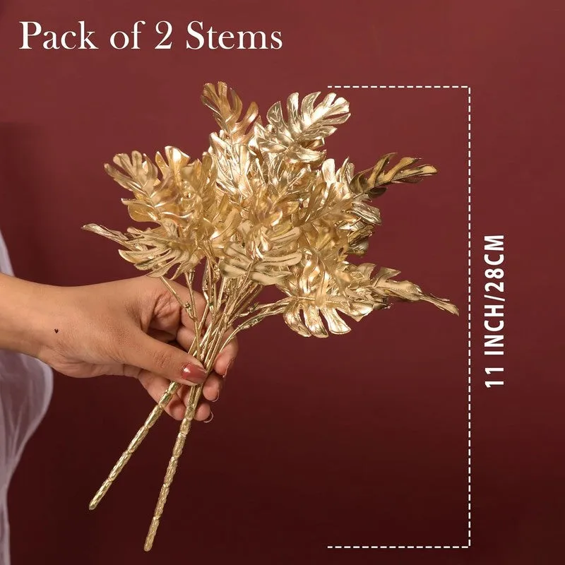 Gilded Fern Artificial Flowers - Set Of Two media 7