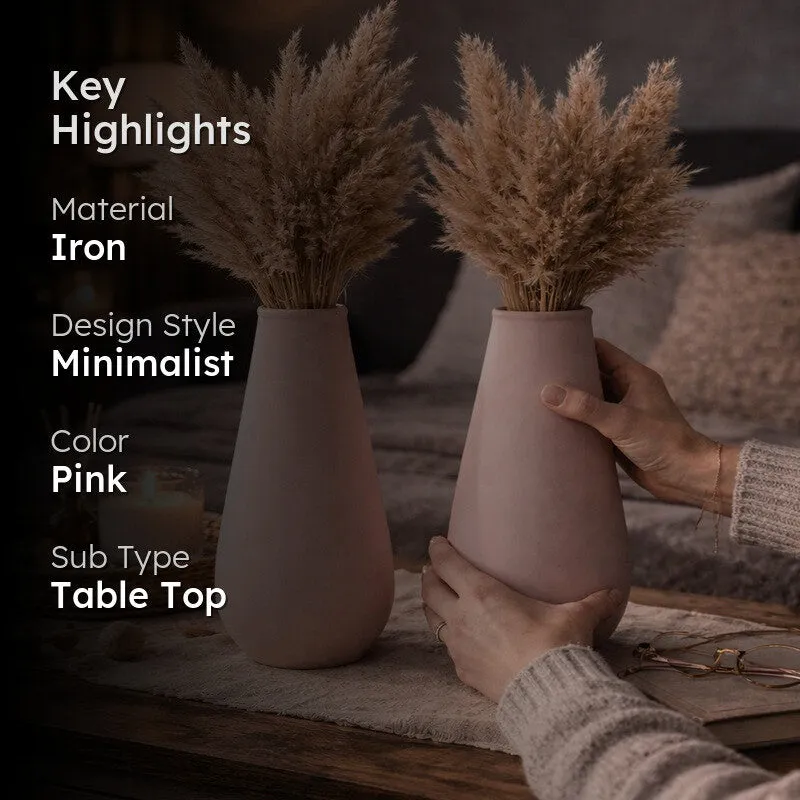 Celestial Curve Vase (Pink) - Set of Two media 2