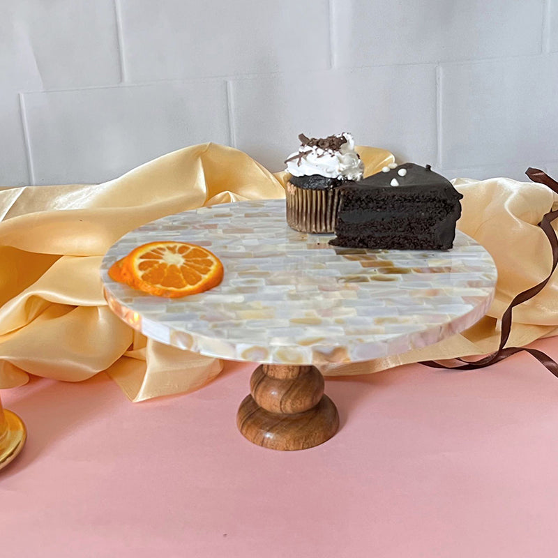 Mer-Maison Mother Of Pearl Cake Stand