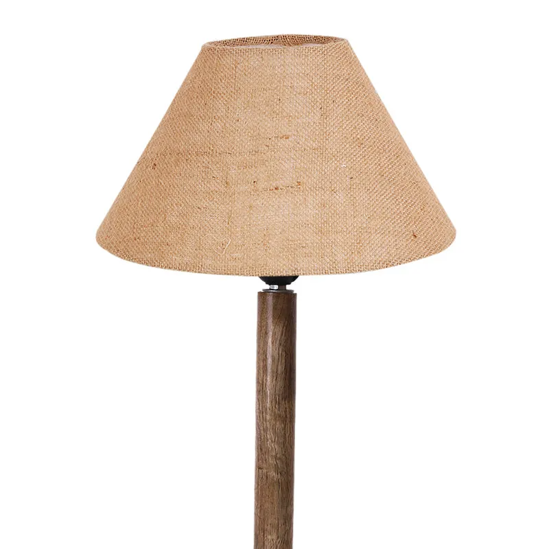 Loft Gleam Table Lamp With Wooden Base - Beige,Brown media 6