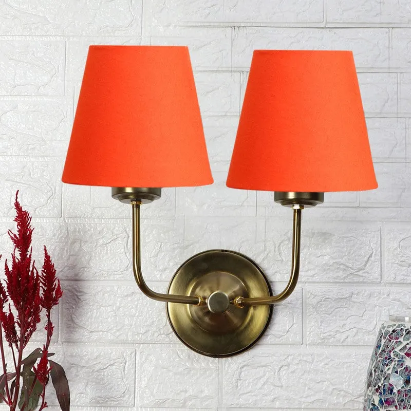 Lumoire Duo Cone Metal Wall Lamp - Gold,Orange media 3
