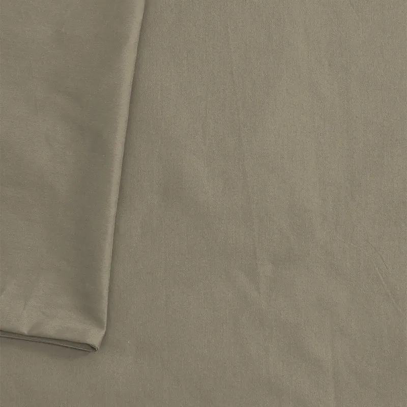 Blanqa Solid Cotton Bedsheet (Beige) - 400 TC media 4