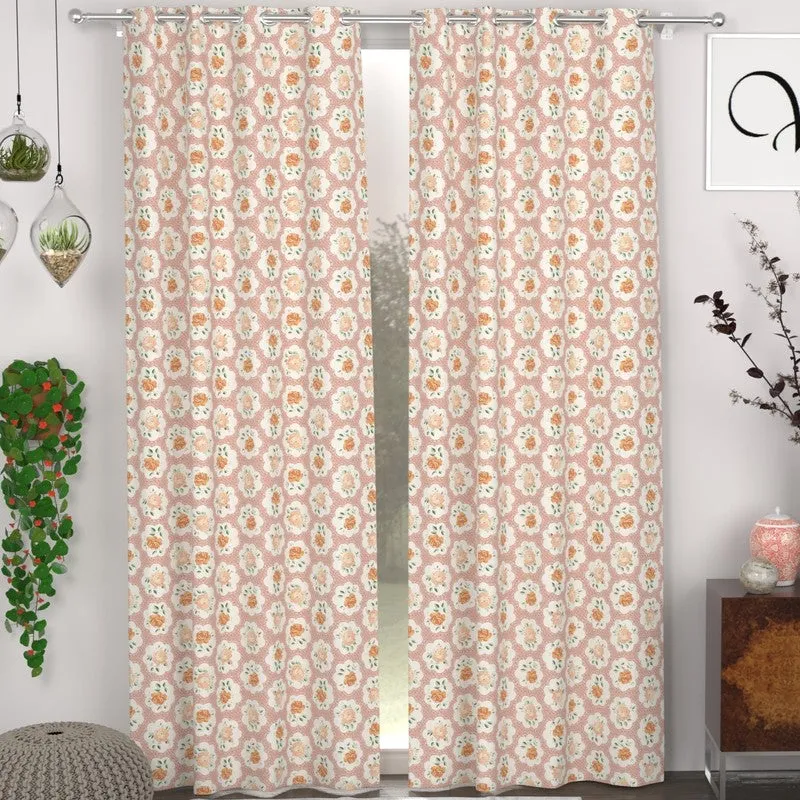 Petal Enchant Drape Curtains (Pink) - Set of Two media 3
