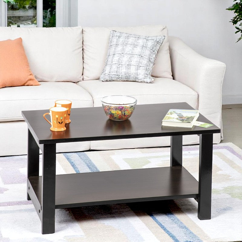 Yavro Sheesham Wooden Center Table - Black