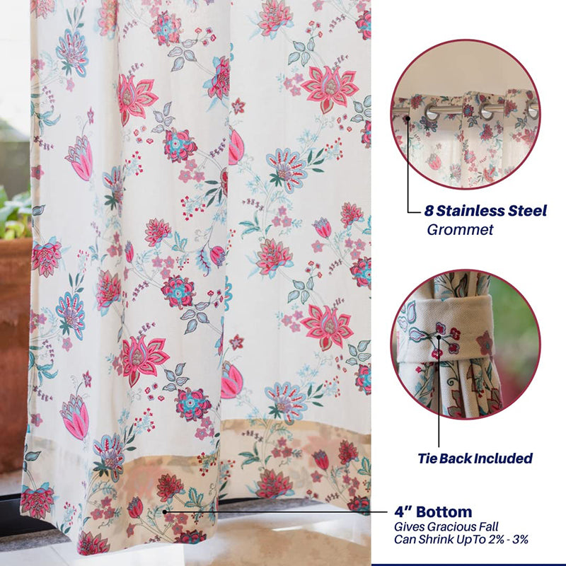 Urban Space Flaura Curtain (Pink) - Set Of Two media 5