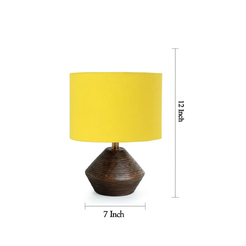 Yami Wooden Table Lamp - Yellow,Brown media 9
