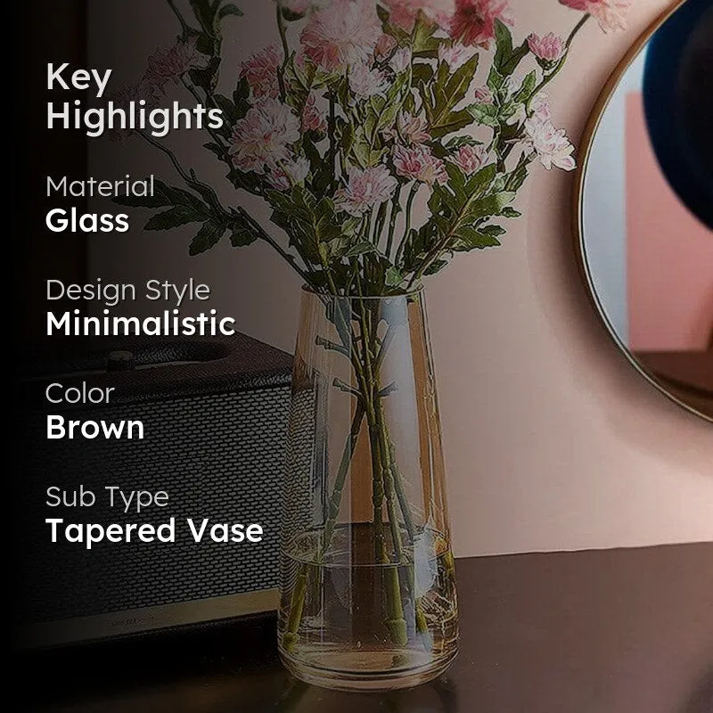 Madge Glass Vase - Brown media 2