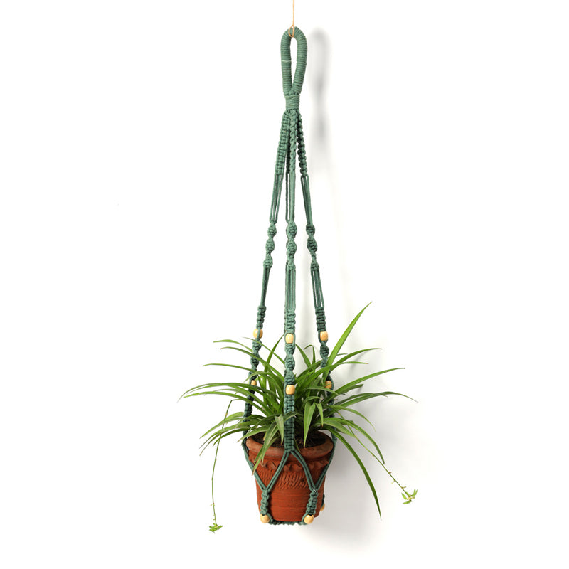Boheme Botanica Macrame Hanging Planter (Multicolor) - Set Of Four media 7