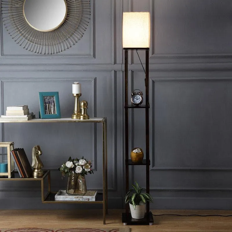 Mystie Gleam Floor Lamp With Shelf media 1