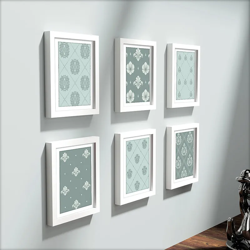 Soft Patterns Wall Art With Frame - Set Of Six media 6