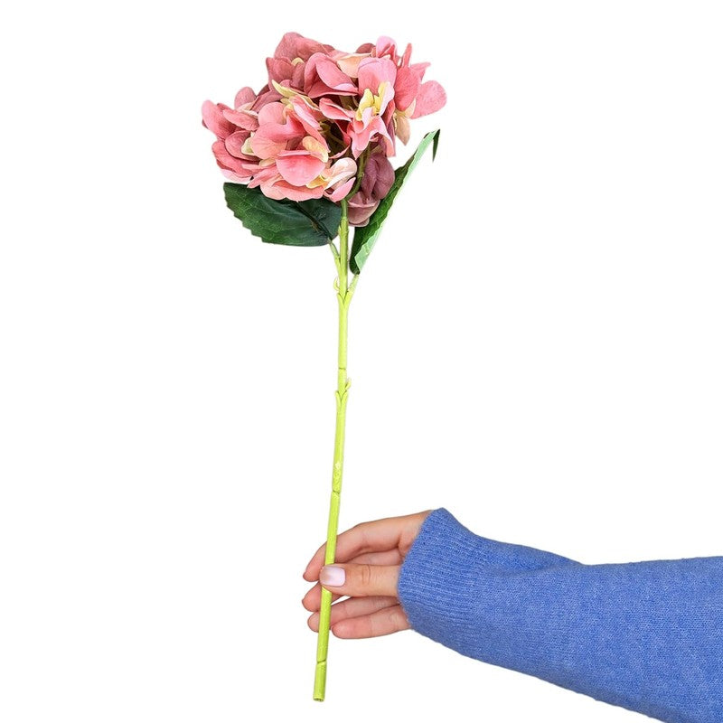 Hydrangia Silk Artificial Flower - Pink media 7