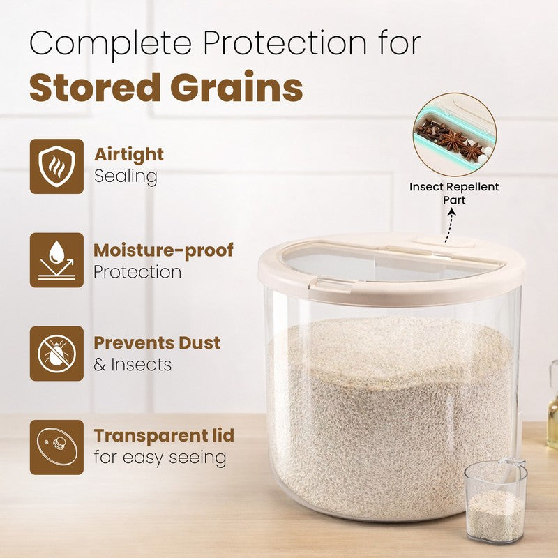 Rioware Fresh Lock Plastic Rice Container - 10 L media 4