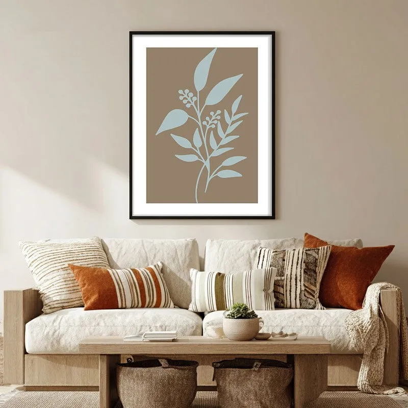 Arctic Sage Canvas Wall Painting With Black Frame media 5