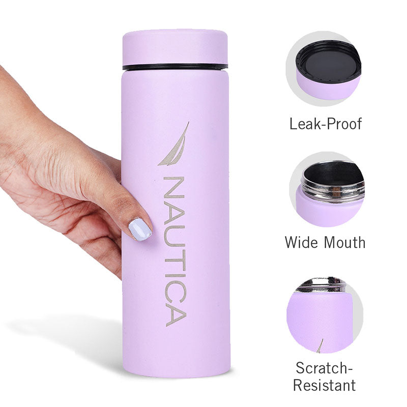 Nautica Crystallum Insulated Stainless Steel Hot & Cold Travel Bottle (Lavender) - 500 mL media 3