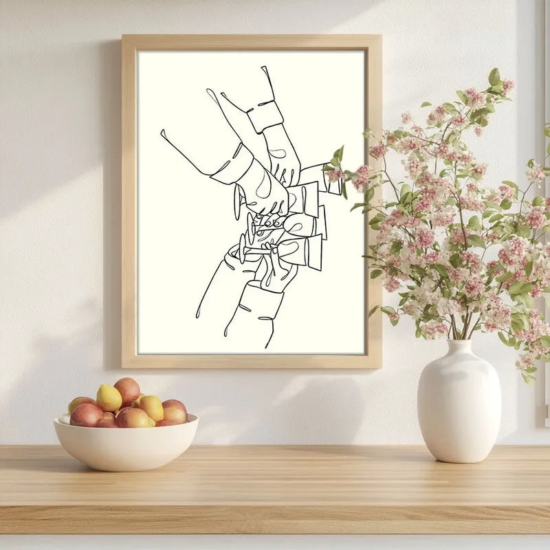 ChampagneBump Archival Canvas Wall Art - Brown media 1