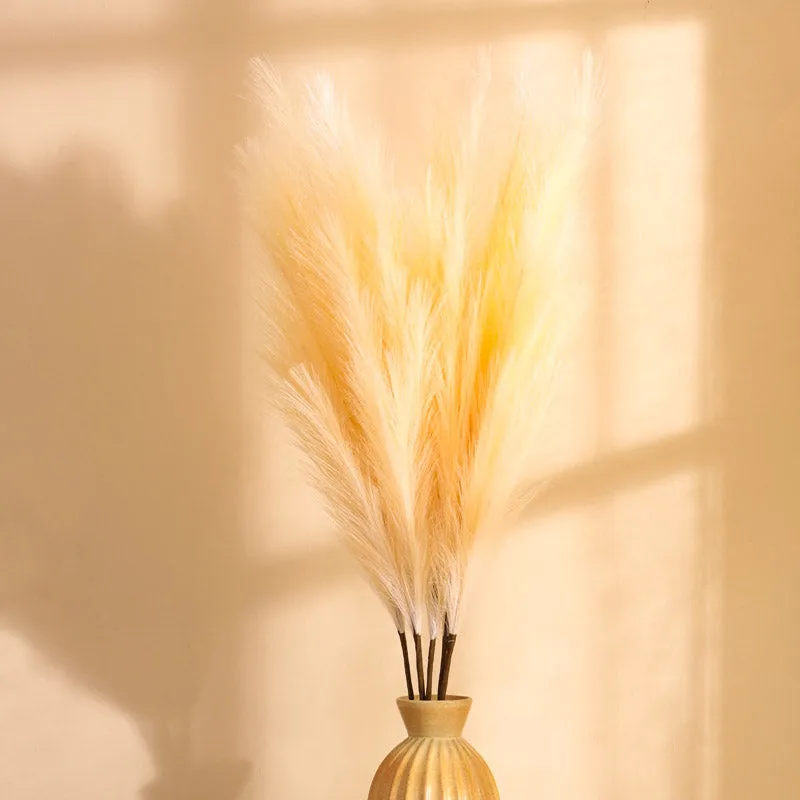 Artificial Realistic Pampas Sticks (Beige) - Set Of Three media 1