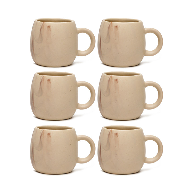 Arctic Ceramic,Stoneware Tea Cup (120 mL Each) - Set Of Six media 3