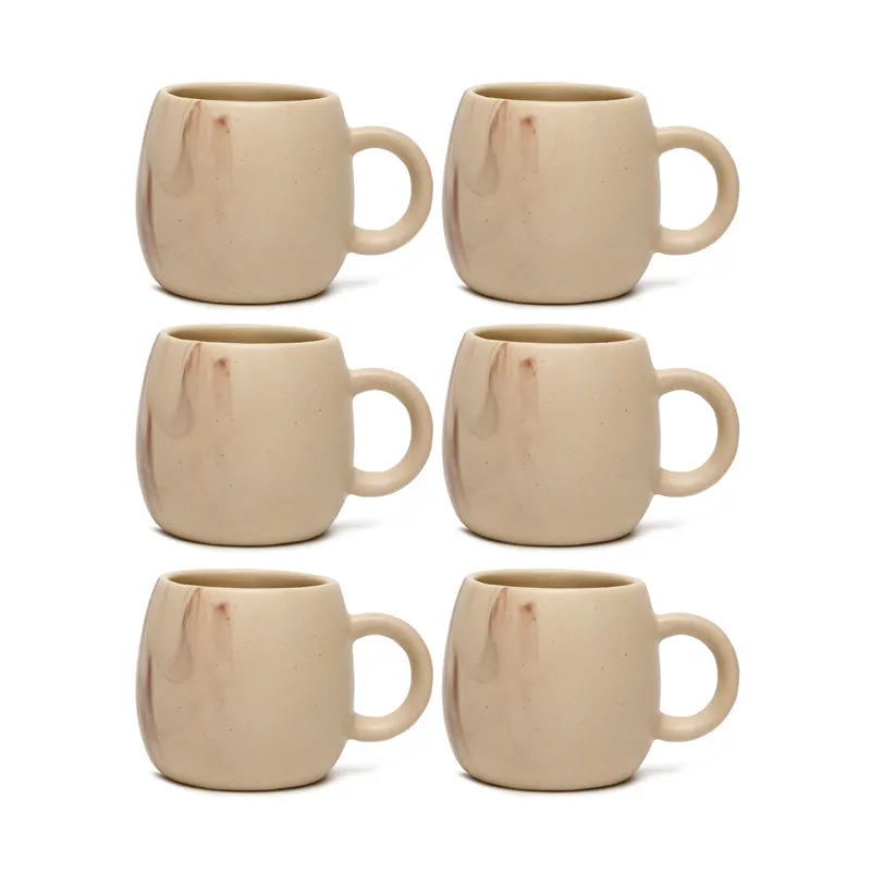 Arctic Ceramic,Stoneware Tea Cup (120 mL Each) - Set Of Six - 3