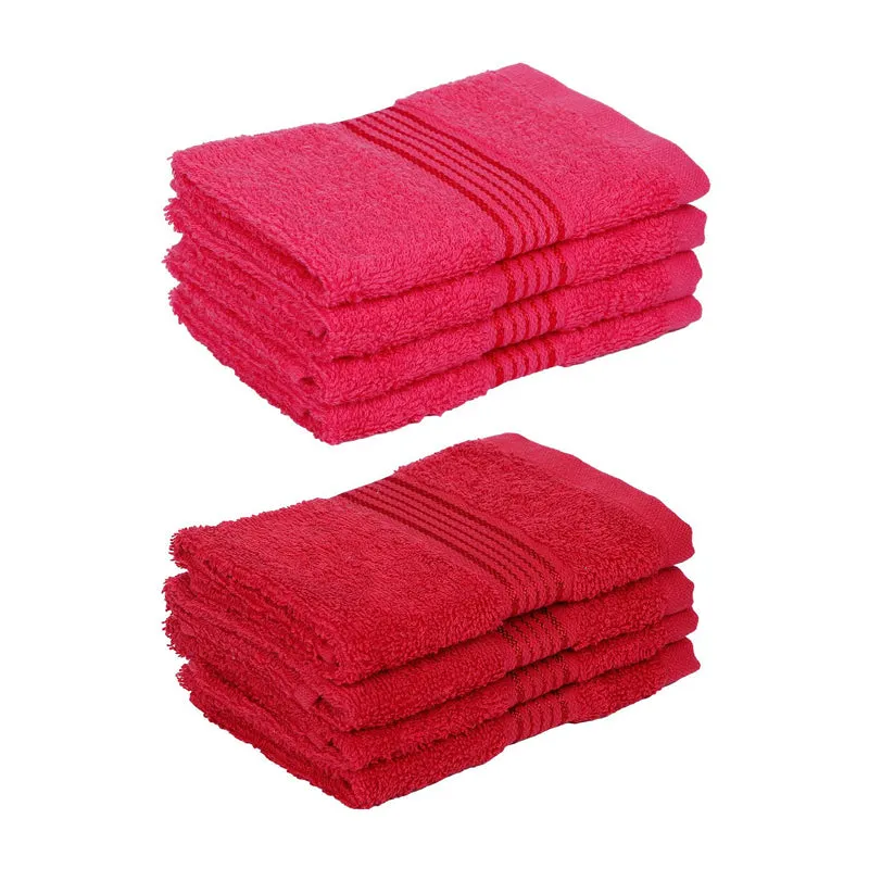 Luxurious Bodil Face Towel (Pink) - Set of Eight media 5