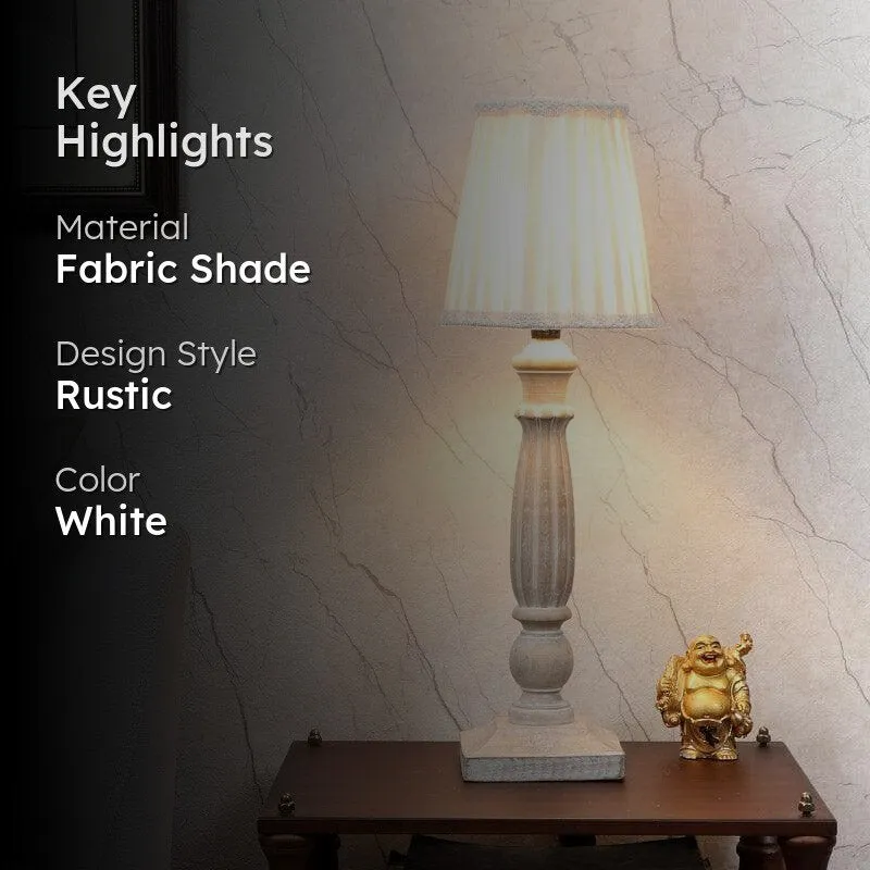 Maritza Magni Fabric Table Lamp - White media 2