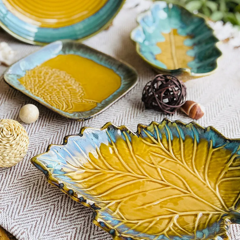 Leaf & Ladle Ceramic Platter - Five Piece Set media 6